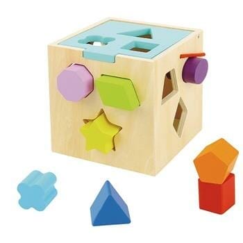 OJAM Online Shopping - Tooky Toy Co SHAPE SORTER 15x15x15cm Toys
