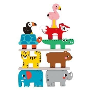 OJAM Online Shopping - Tooky Toy Co Stacking Animals 21x4x17cm Toys