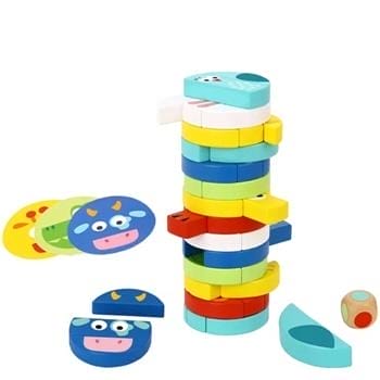 OJAM Online Shopping - Tooky Toy Co Stacking Game - Animals 8x8x23cm Toys