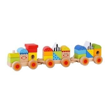 OJAM Online Shopping - Tooky Toy Co Stacking Train 38x8x10cm Toys