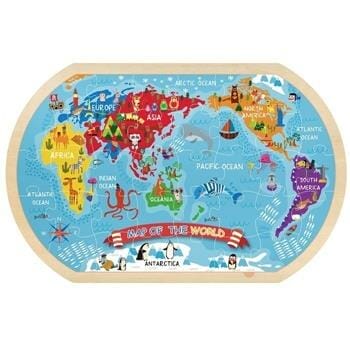 OJAM Online Shopping - Tooky Toy Co World Map Puzzle 45x30x1cm Toys