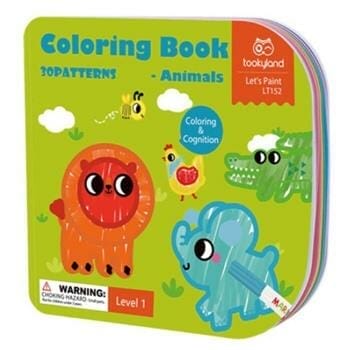 OJAM Online Shopping - Tookyland Coloring Book - Animals 26x28x0.5cm Toys