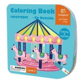 OJAM Online Shopping - Tookyland Coloring Book - Go Outside 26x28x0.5cm Toys