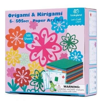 OJAM Online Shopping - Tookyland Origami & Kirigami Paper Art Kit - Flowers 17x17x8cm Toys