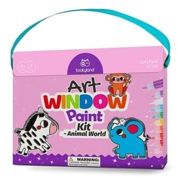 OJAM Online Shopping - Tookyland "Window Art Kit - Animal World" 22x6x18cm Toys