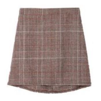 OJAM Online Shopping - Trendywhere Check Wool Mini Skirt Free (XS-M) Luxury