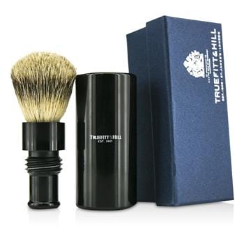 OJAM Online Shopping - Truefitt & Hill Turnback Traveler Badger Hair Shave Brush - # Ebony 1pc Men's Skincare