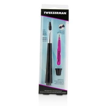 OJAM Online Shopping - Tweezerman Hide Away Brow Brush With Mini Slant Tweezer - Make Up