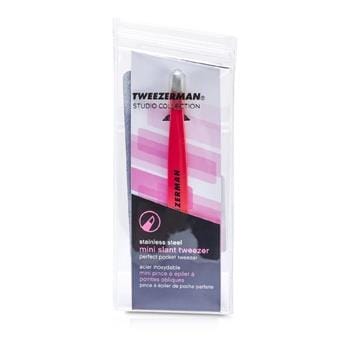 OJAM Online Shopping - Tweezerman Mini Slant Tweezer - Pink (Studio Collection) - Make Up