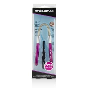 OJAM Online Shopping - Tweezerman Smooth Finish Facial Hair Remover - Pink (With Black Slant Tweezerette) 2pcs Make Up