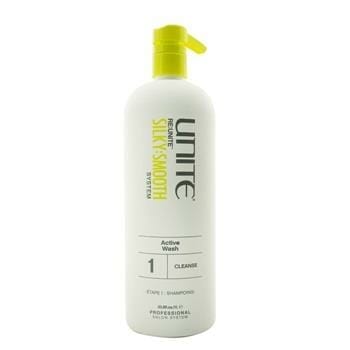 OJAM Online Shopping - Unite RE:UNITE Silky:Smooth Active Wash - Step 1 Cleanse  (Salon Size) 1000ml/33.8oz Hair Care