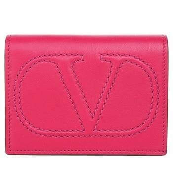 OJAM Online Shopping - Valentino Garavani Valentino Flap French Wallet -Fushcia Fushcia Luxury
