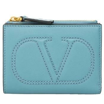 OJAM Online Shopping - Valentino Garavani Valentino French Wallet Blue Blue Luxury