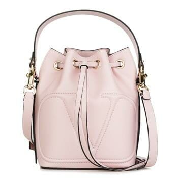 OJAM Online Shopping - Valentino Garavani Valentino  Small VLOGO Bucket Bag Pink Luxury