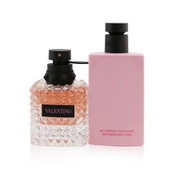 OJAM Online Shopping - Valentino Valentino Donna Born In Roma Coffret: Eau De Parfum Spray 50ml/1.7oz + Body Lotion 100ml/3.4oz 2pcs Ladies Fragrance