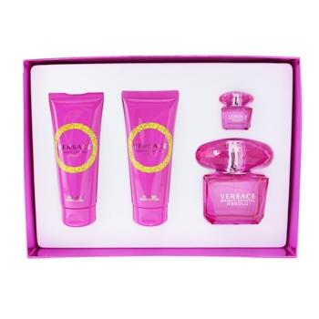 OJAM Online Shopping - Versace Bright Crystal Absolu Coffret: Eau De Parfum Spray 90ml + Body Lotion 100ml +Eau De Parfum 5ml + Shower Gel 100ml 4pcs Ladies Fragrance