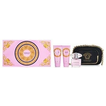 OJAM Online Shopping - Versace Bright Crystal Coffret: 3pcs+1Bag Ladies Fragrance