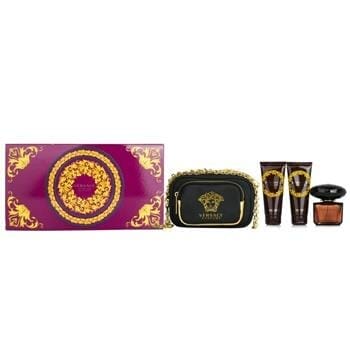 OJAM Online Shopping - Versace Crystal Noir Coffret: 3pcs+1Bag Ladies Fragrance