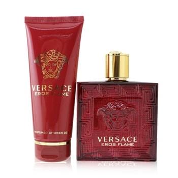 OJAM Online Shopping - Versace Eros Flame Coffret: Eau De Parfum Spray 100ml/3.4oz + Shower Gel 100ml/3.4oz 2pcs Men's Fragrance