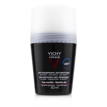 OJAM Online Shopping - Vichy Homme 48H* Anti-Irritations & Anti Perspirant Roll-On (For Sensitive Skin) 50ml/1.69oz Men's Skincare