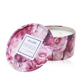 OJAM Online Shopping - Voluspa 2 Wick Tin Candle - Rose Petal Ice Cream 170g/6oz Home Scent