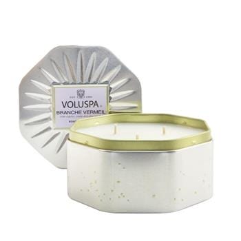 OJAM Online Shopping - Voluspa 3 Wick Octagon Tin Candle - Branche Vermeil 340g/12oz Home Scent