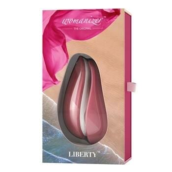 OJAM Online Shopping - WOMANIZER Liberty Travel Clitoral Massager - # Pink Rose 1pc Sexual Wellness