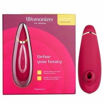 OJAM Online Shopping - WOMANIZER Premium 2 Clitoral Stimulator - # Bordeaux 1pc Sexual Wellness