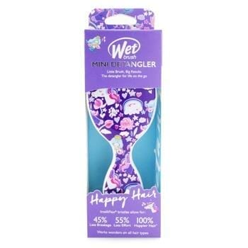 OJAM Online Shopping - Wet Brush Mini Detangler Happy Hair - # Mermaids & Unicorns 1pc Hair Care