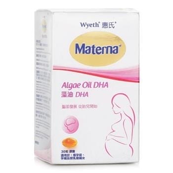 OJAM Online Shopping - Wyeth Materna Algae Oil DHA - 30 Capsules (suitable for pregnant women) 30pcs Supplements