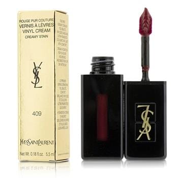 OJAM Online Shopping - Yves Saint Laurent Rouge Pur Couture Vernis A Levres Vinyl Cream Creamy Stain - # 409 Burgundy Vibes 5.5ml/0.18oz Make Up