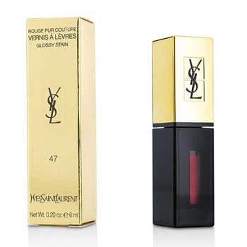 OJAM Online Shopping - Yves Saint Laurent Rouge Pur Couture Vernis a Levres Glossy Stain - # 47 Carmin Tag 6ml/0.2oz Make Up