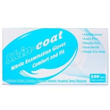 OJAM Online Shopping - skin coat Prozone disposable nitrile gloves (blue powder-free) Size M - 100pcs 100pcs/box Health