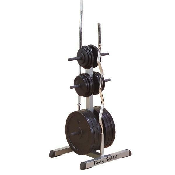 OJAM Gym and Fitness - Body Solid GSWT Standard Plate Tree & Bar Holder