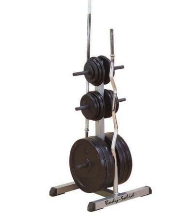 OJAM Gym and Fitness - Body Solid GSWT Standard Plate Tree & Bar Holder