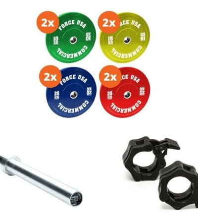 OJAM Gym and Fitness - Force USA 160kg Pro Bumper Plate Package 5