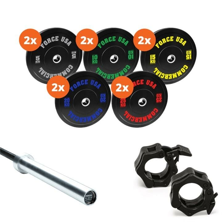 OJAM Gym and Fitness - Force USA 170kg Bumper Plate Package