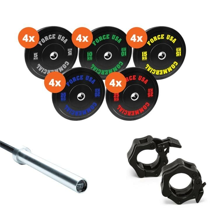 OJAM Gym and Fitness - Force USA 320kg Bumper Plate Package 2