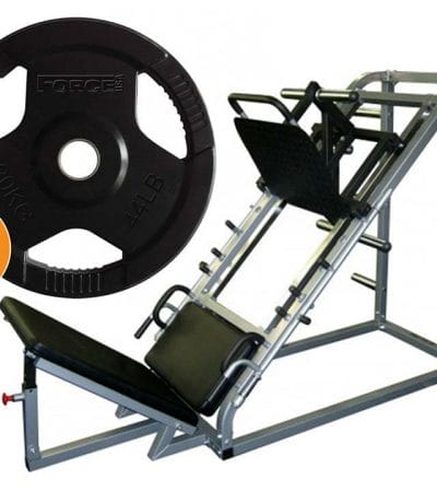 OJAM Gym and Fitness - Force USA 45 Degree Leg Press & Rubber Coated Weight Plates Package