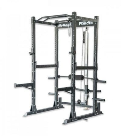 OJAM Gym and Fitness - Force USA MyRack Garage Gym Power Rack with Lat/Low Pulley
