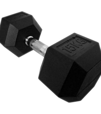OJAM Gym and Fitness - Force USA Rubber Hex Dumbbells- ALL SIZES (Sold individually)