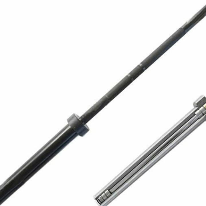 OJAM Gym and Fitness - Morgan 20kg Black Harden Chrome Olympic Barbell