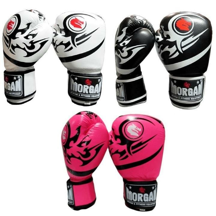 OJAM Gym and Fitness - Morgan Elite Boxing & Muay Thai Leather Gloves (8 -12 & 16oz)