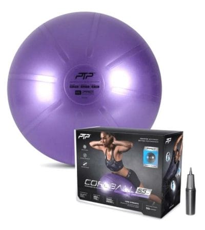 OJAM Gym and Fitness - PTPFit Coreball - 55 CM | Pearl Violet