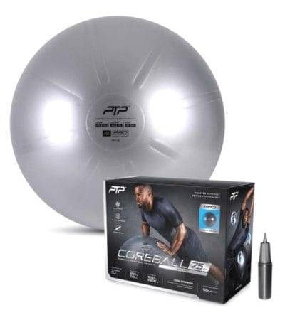 OJAM Gym and Fitness - PTPFit Coreball - 75 CM | Steel Grey