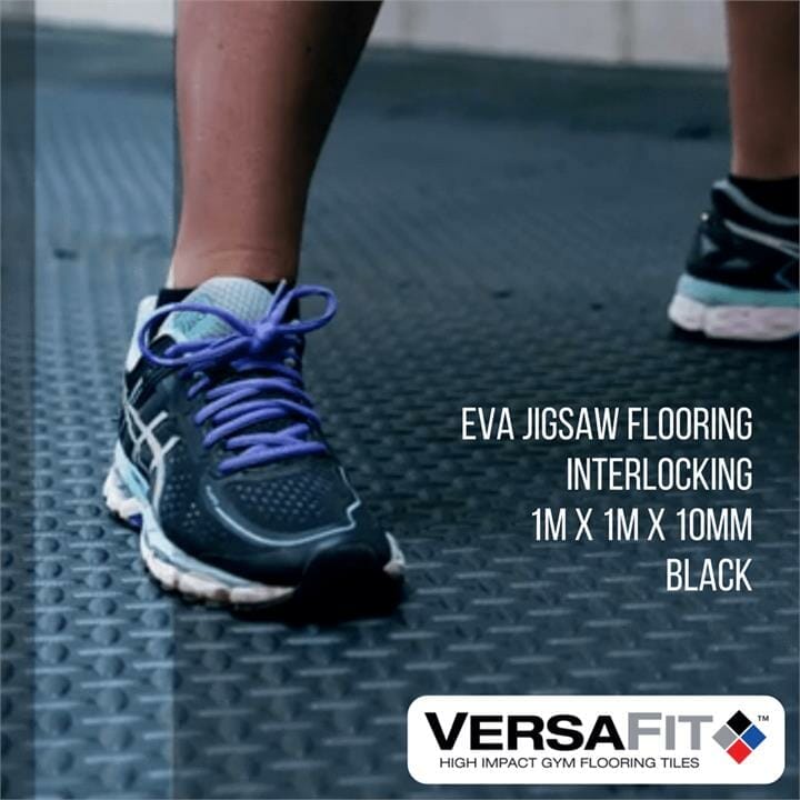 OJAM Gym and Fitness - VersaFit Flooring EVA Jigsaw Flooring Tiles - 1m x 1m x 10mm