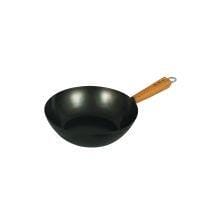 OJAM Online Shopping - Avanti Non-Stick Wok 27cm Carbon Steel/Bamboo Handle