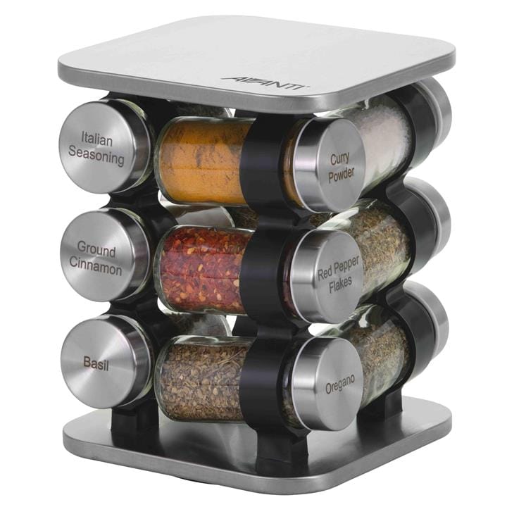 OJAM Online Shopping - Avanti Rotating Spice Rack Set - 12 Jars