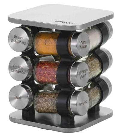 OJAM Online Shopping - Avanti Rotating Spice Rack Set - 12 Jars