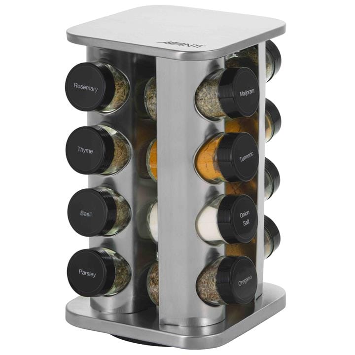 OJAM Online Shopping - Avanti Rotating Spice Rack Set - 16 Jars